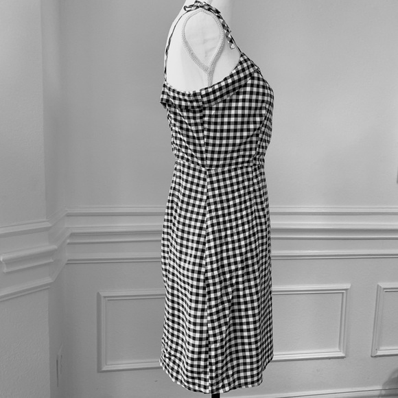 CUPCAKES AND CASHMERE GINGHAM MINI DRESS BLACK & WHITE CHECKERED MINI DRESS - Picture 4 of 16